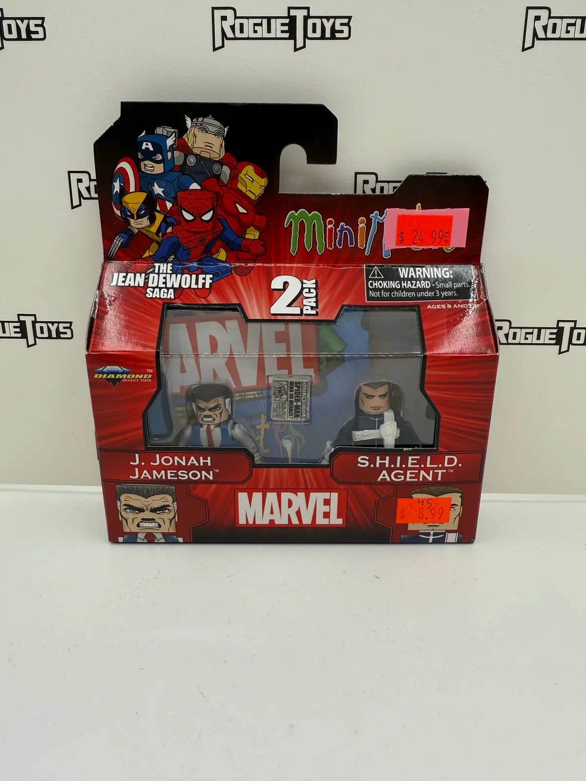 Diamond Select Toys Marvel Minimates The Jean Dewolff Saga J. Jonah Jameson & S.H.I.E.L.D. Agent 2-Pack 1