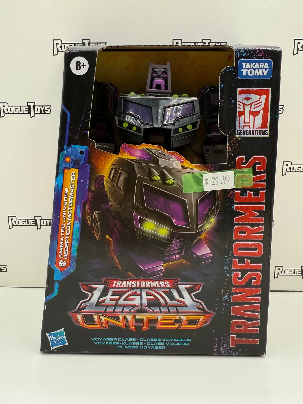 Hasbro Transformers Legacy United Voyager Class Animated Universe Decepticon Motormaster 1