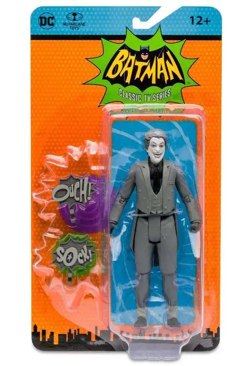 Dc Retro - Batman 66 Classic Tv Series - The Joker (B&W) Action Figure (15057) 1
