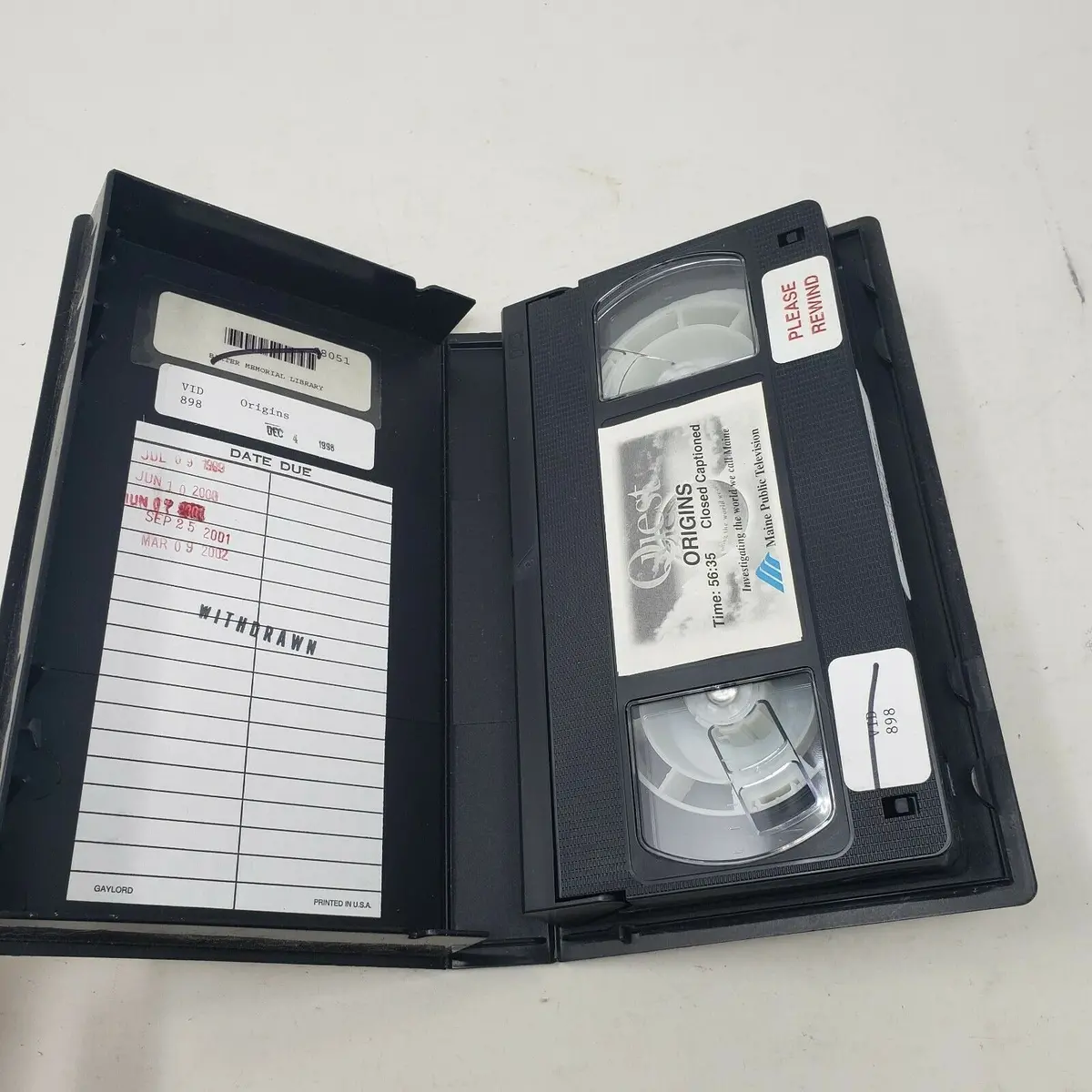 Quest Origins Investigating The World We Call Maine Public Tv Vhs Tape Education 1