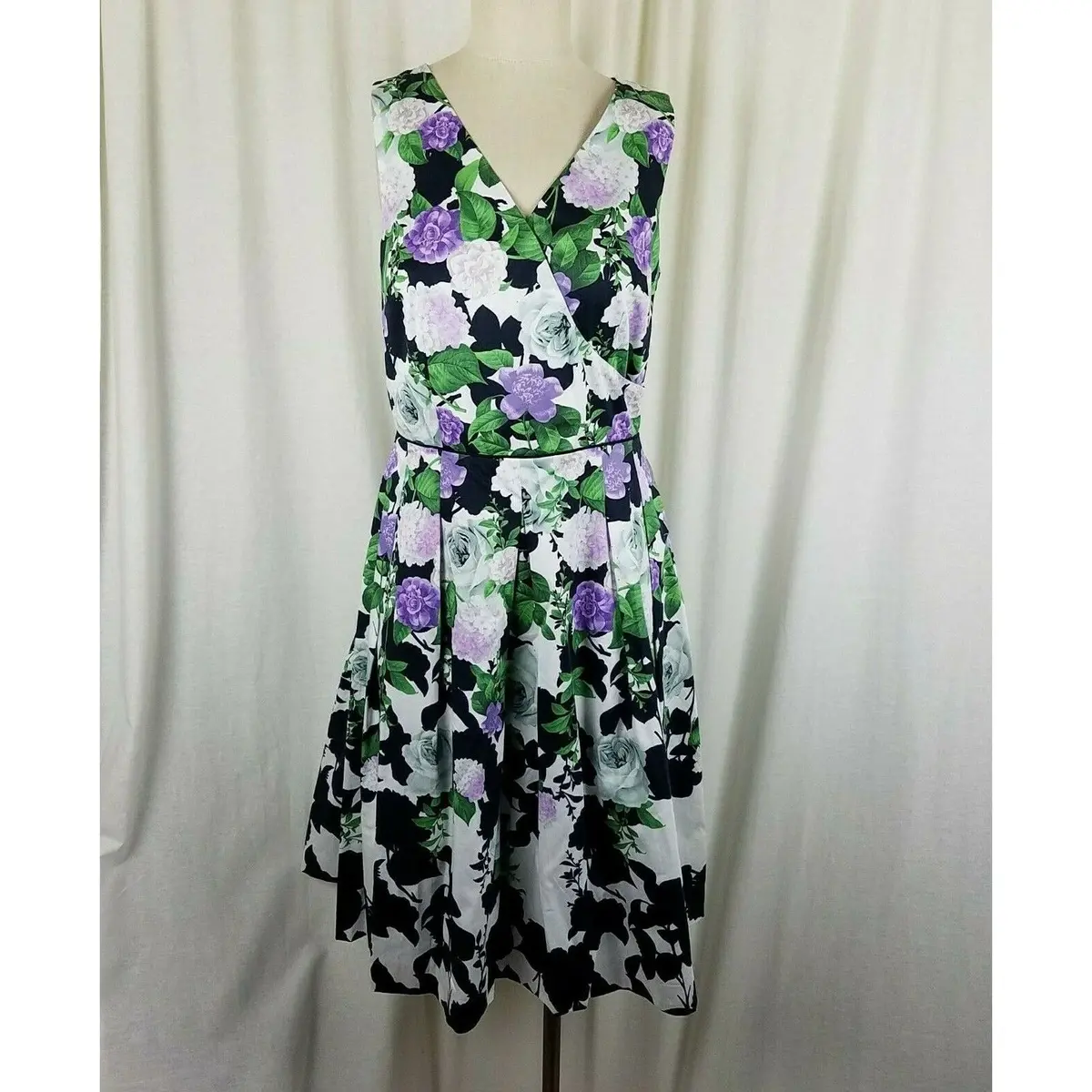 Talbots X Oprah Magazine Hydrangea Fit & Flare Twirl Dress Womens 2 Nwt $189 1