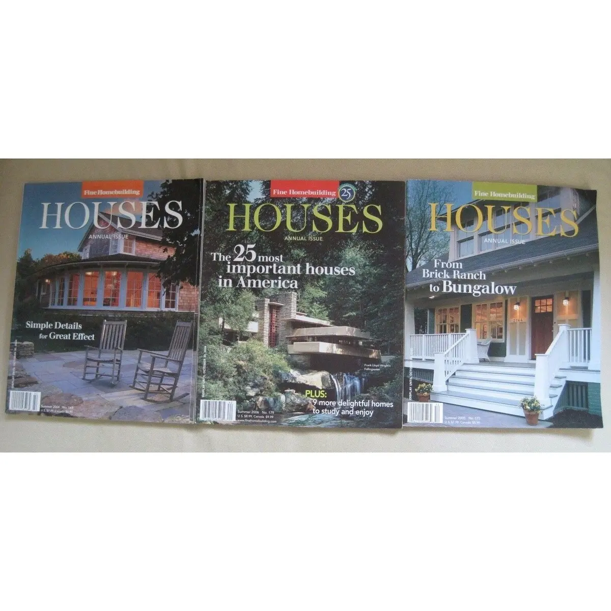Taunton's Fine Homebuilding Houses Annual 2004 2005 2006 Back Issues Magazines 1