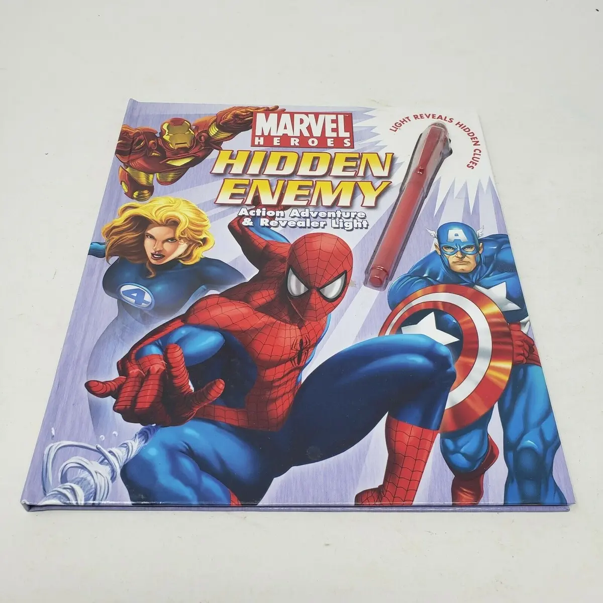 Marvel Heroes Hidden Enemy Storybook Action Adventure And Revealer Light Book 1
