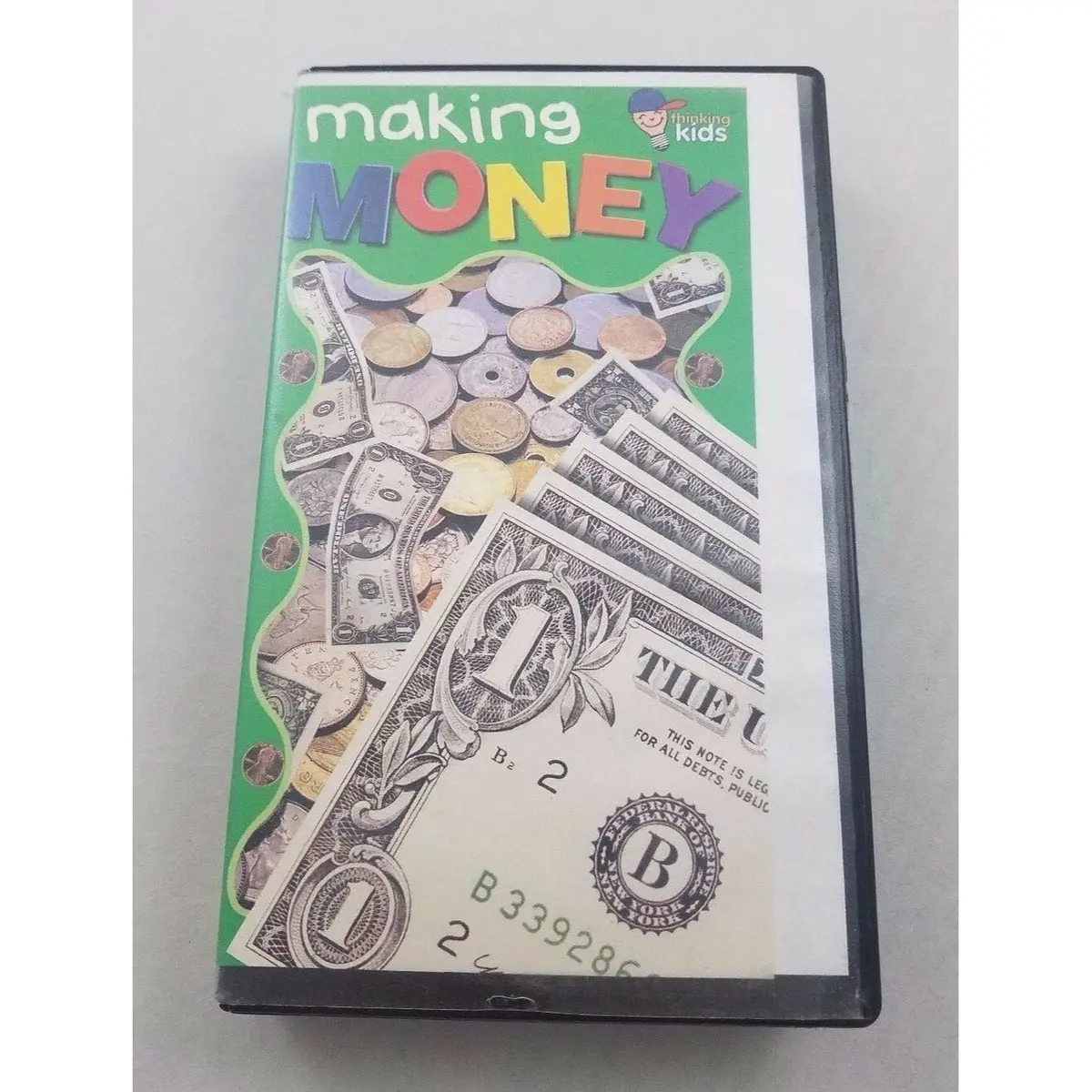 Thinking Kids Making Money Vhs Tape Educational Rare Hard Black Clamshell Case 1