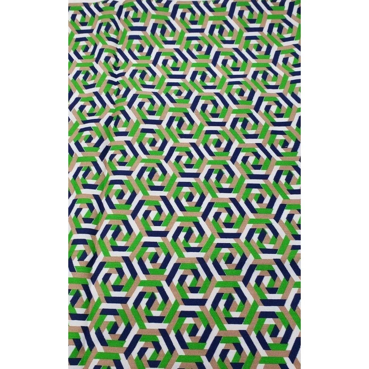 Vintage Klopman Mills Print Fabric 1+ Yards Material 1971 Psychedelic Abstract 1