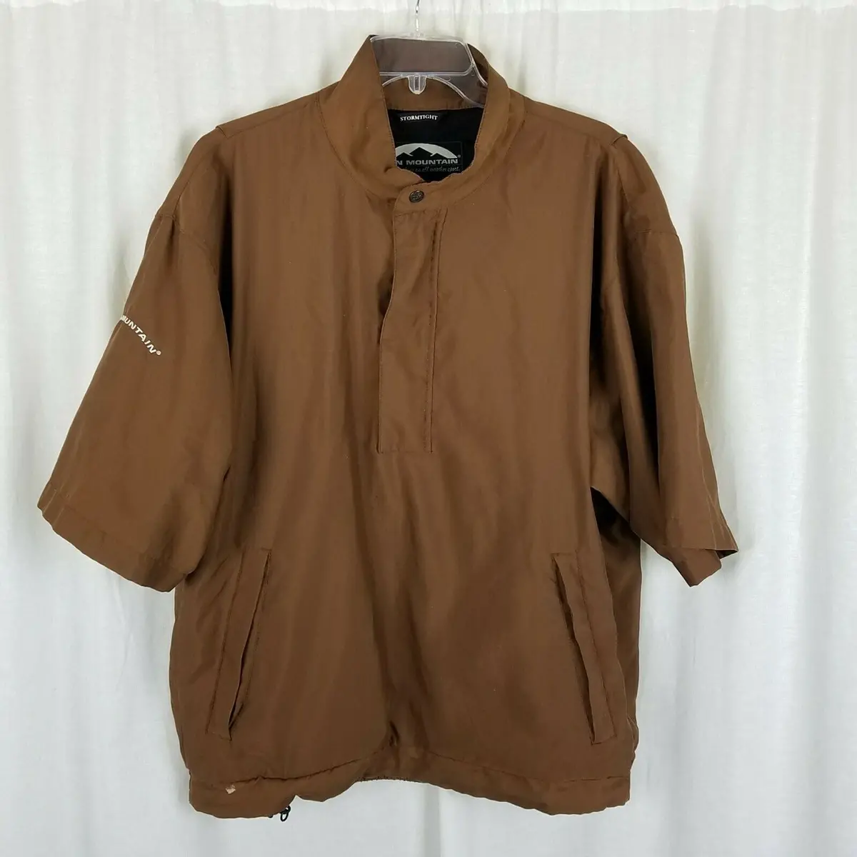 Sun Mountain Stormtight Ss Headwind Wind Shirt Golf Windbreaker Jacket Mens L 1