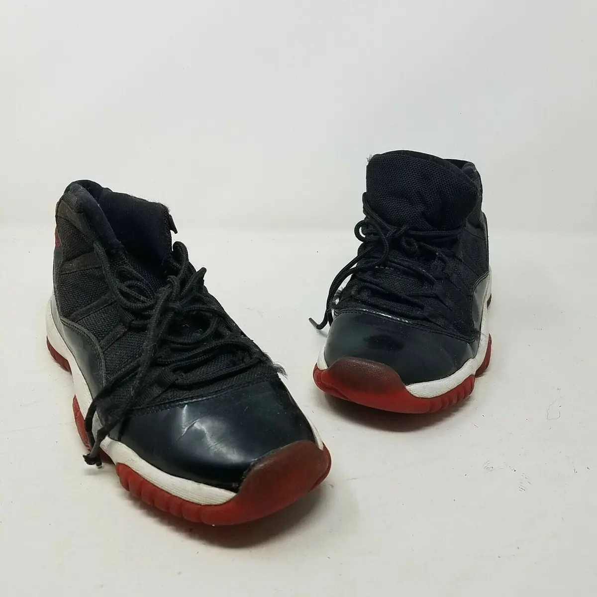 2012 Air Jordan Xi 11 Retro Gs Bred Black Red Shoes Concord 378038-010 6.5Y W8 1