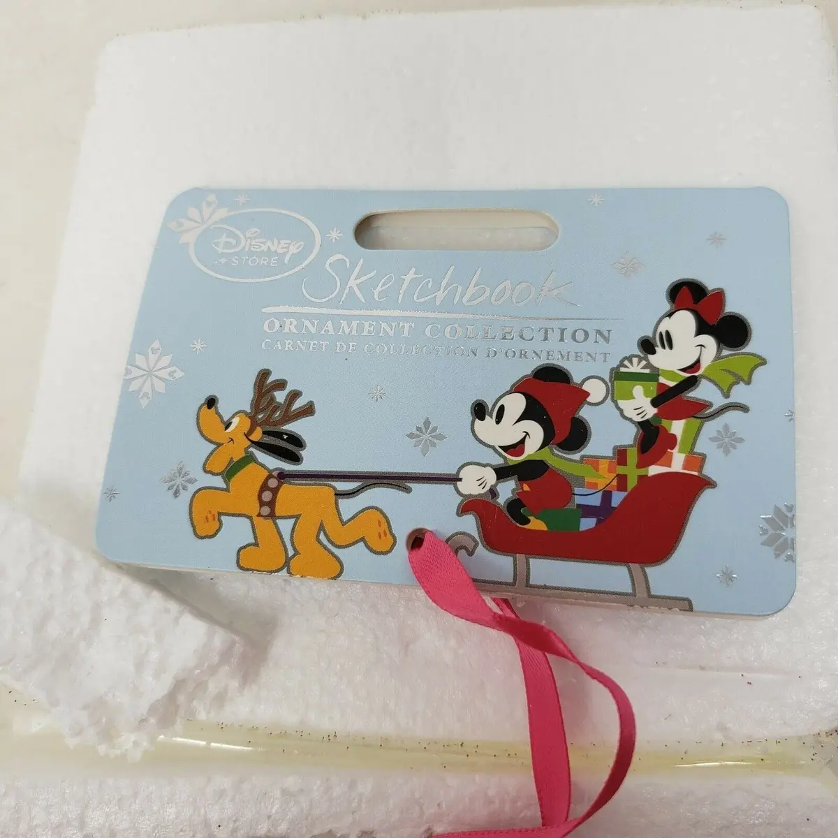 Disney Sketchbook Minnie Mouse Christmas Ornament 2015 New In Box Orignal 2
