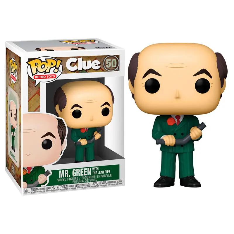 Funko Pop! Retro Toys #50 - Clue - Mr. Green (With The Lead Pipe) Vinyl Figure Last One! 1