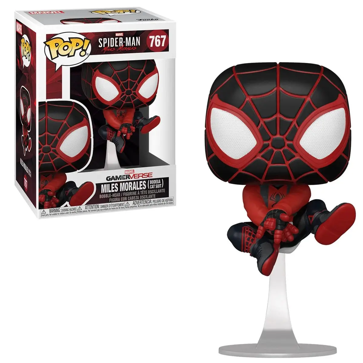 Funko Pop! Marvel #767 - Spider-Man - Miles Morales (Bodega Cat Suit) Vinyl Figure (50152) 1