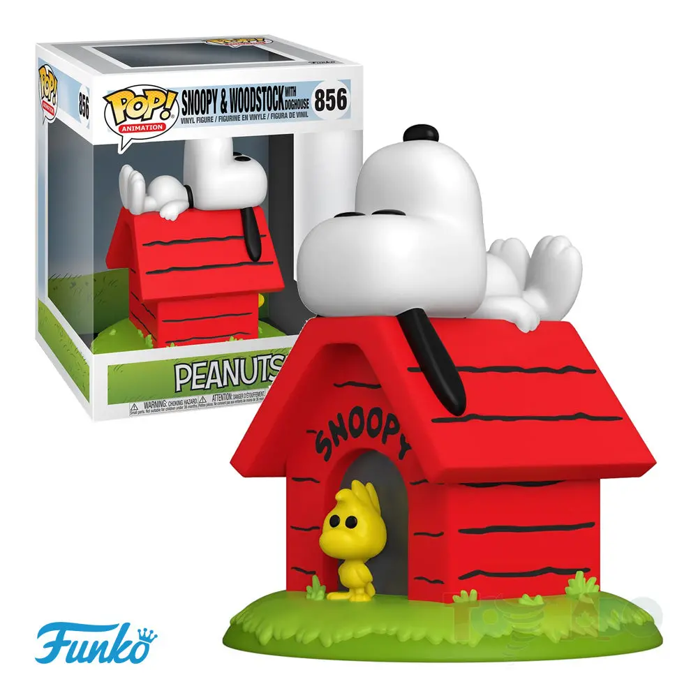 Funko Pop! Animation - Peanuts - #856 - Snoopy With Doghouse Deluxe Vinyl Figure (50817) Low Stock 1