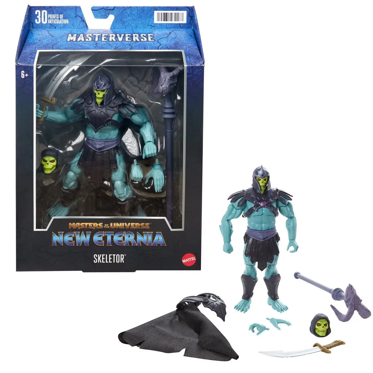 Motu Masters Of The Universe: New Eternia - Barbarian Skeletor Action Figure (Hdr38) Last One! 1