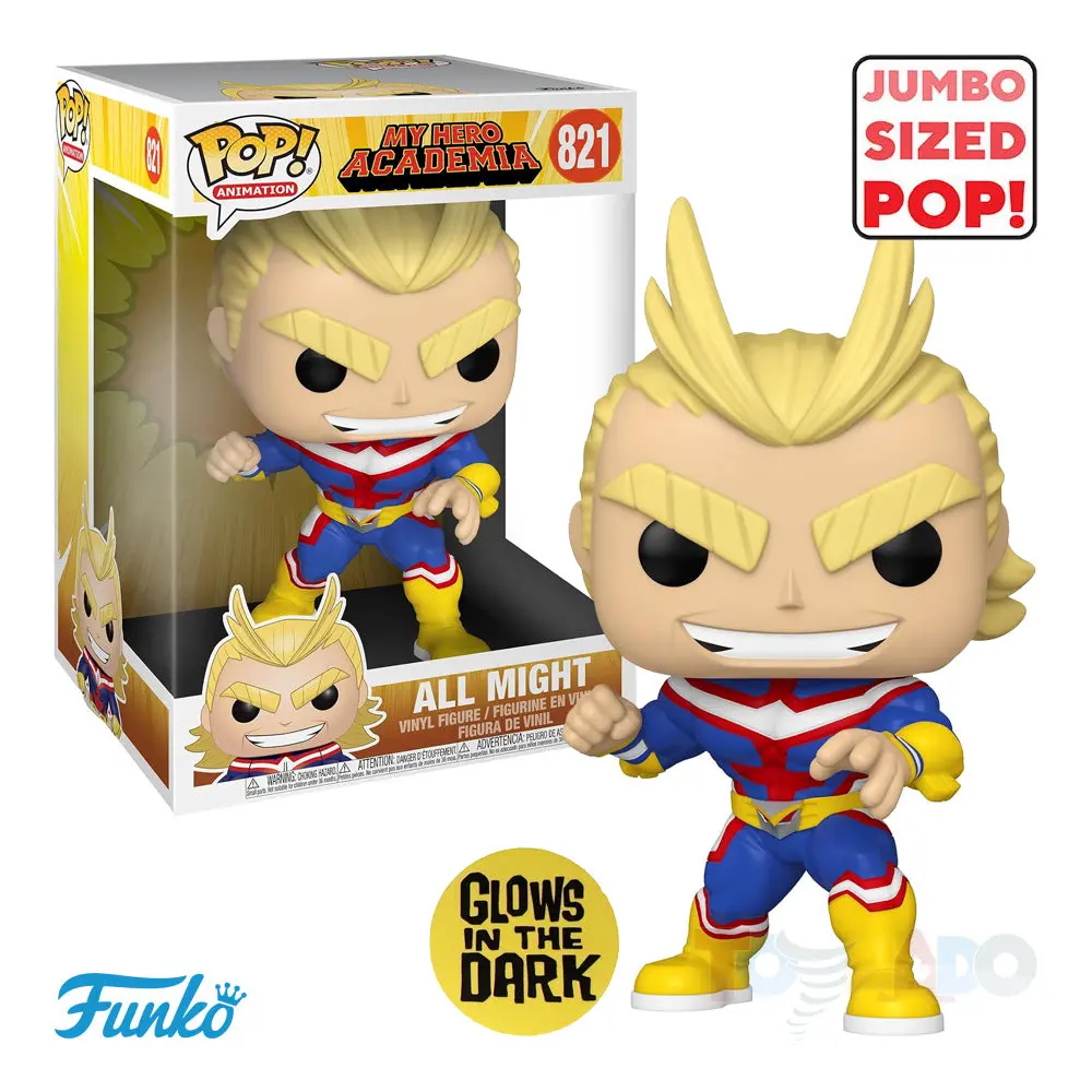 Funko Pop! Animation #821 My Hero Academia  - All Might Gitd Exclusive Jumbo 10-Inch Figure 51264 Low Stock 1
