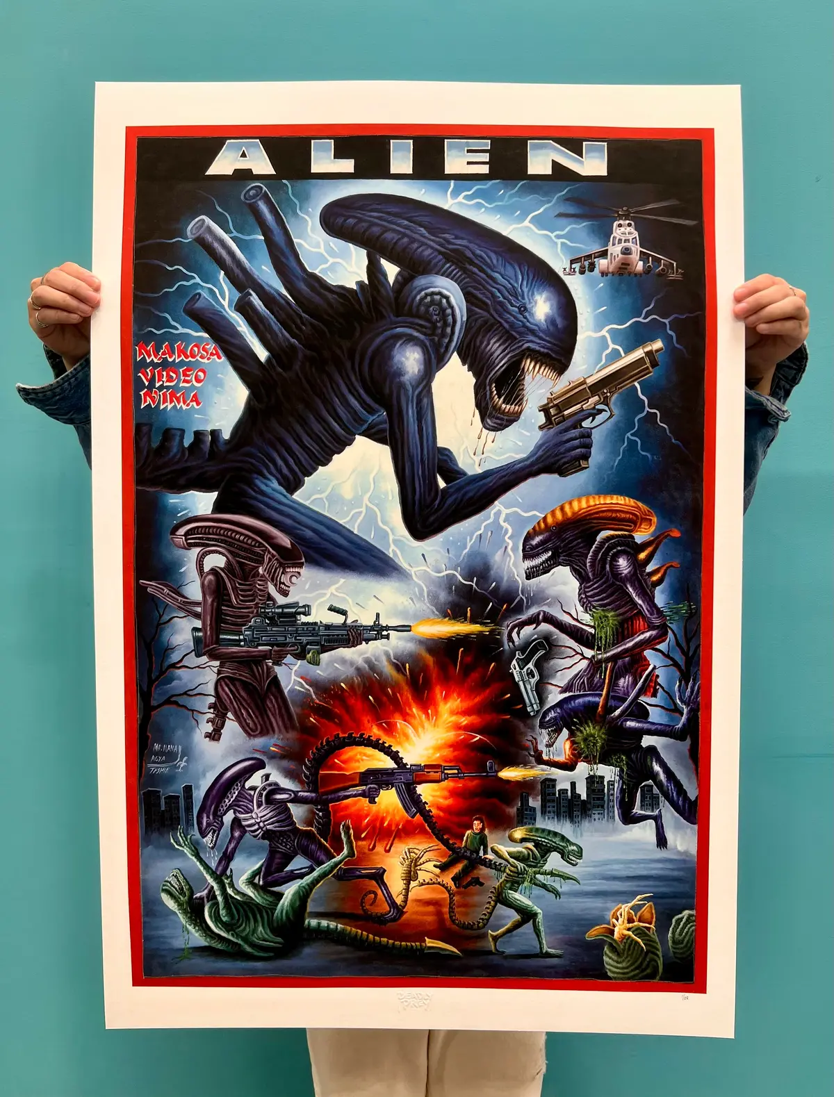 Alien - Limited Edition Archival Giclée Print From Static Medium By Mr. Nana Agyq 1