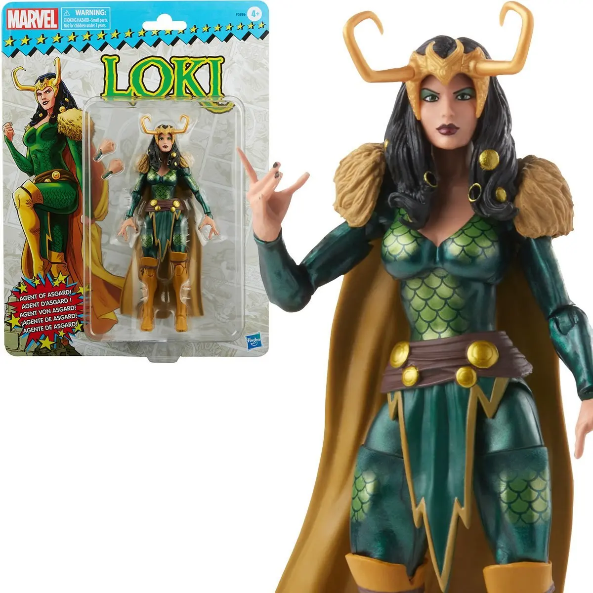 Marvel Legends Retro Collection - Agent Of Asgard - Lady Loki Action Figure (F5886) Low Stock 1