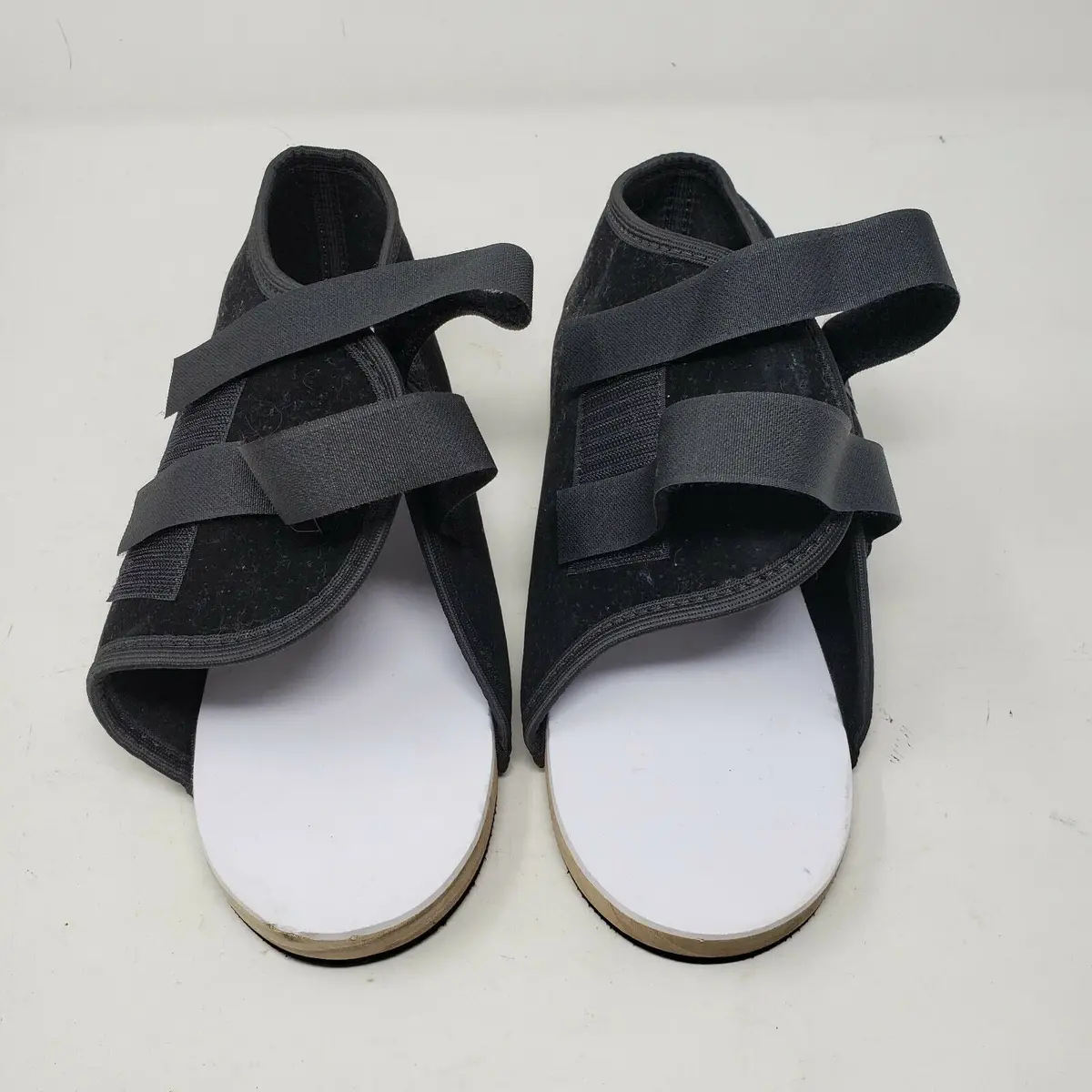 Deroyal Post Op Walking Shoes Open Toe Boots Mens M Pair Lot Of 2 Black Ortho 1