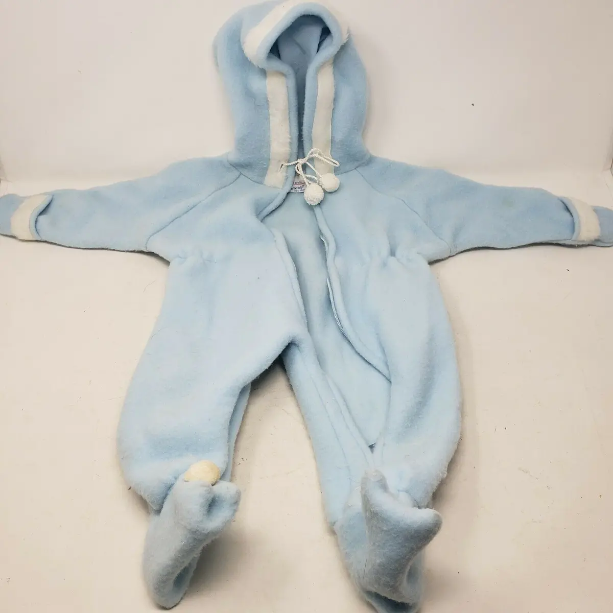 Sterncraft Ny One Piece Winter Snowsuit Coat Baby Boy Pram 6-9 Months Hooded 1