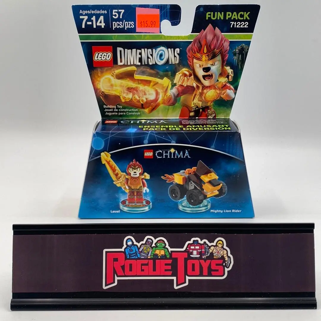 Lego Dimensions Fun Pack 71222 Legends Of Chima Laval & Mighty Lion Rider 1