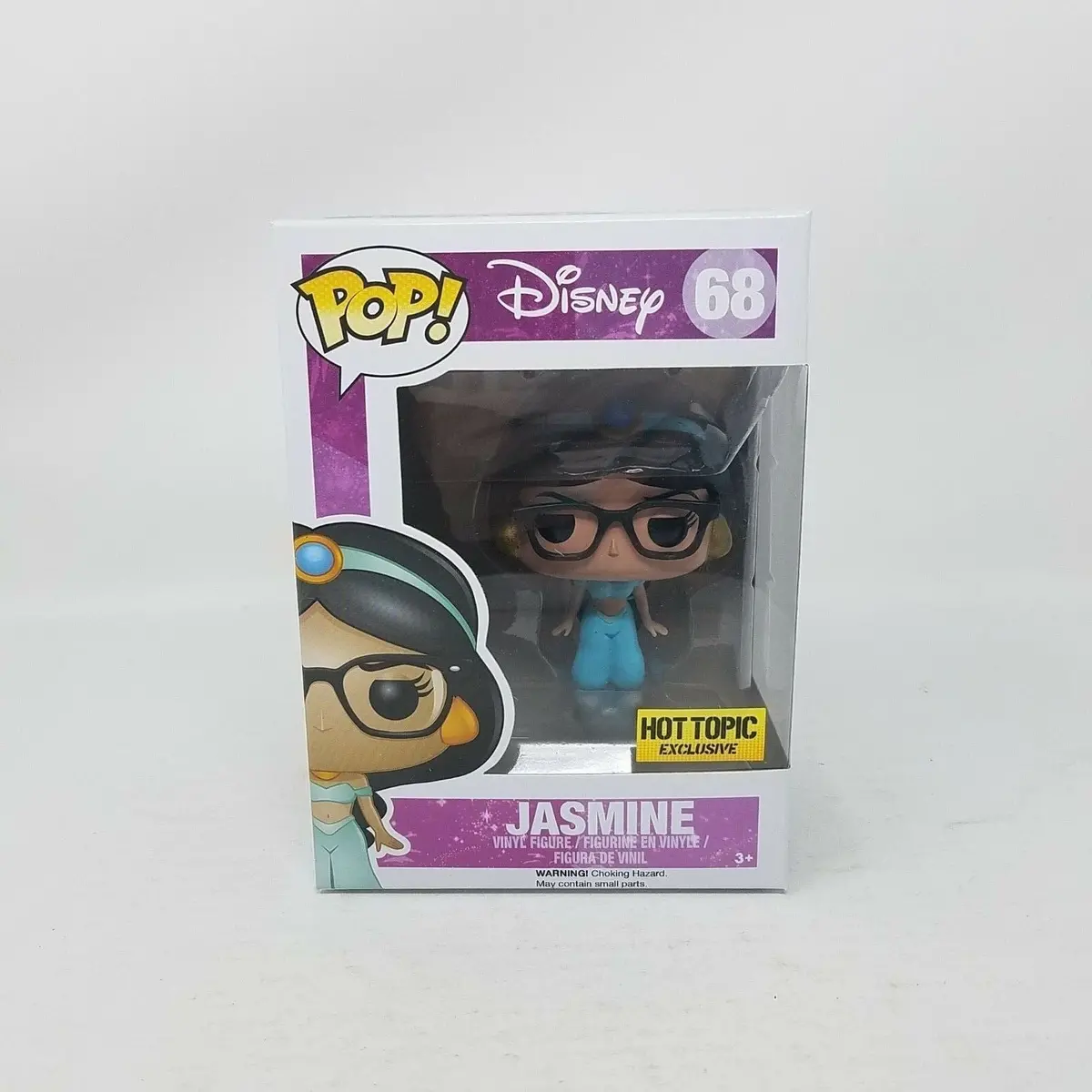 Funko Pop! Disney Aladdin Jasmine 68 Nerd Hot Topic Exclusive Vinyl Figure Nib 1