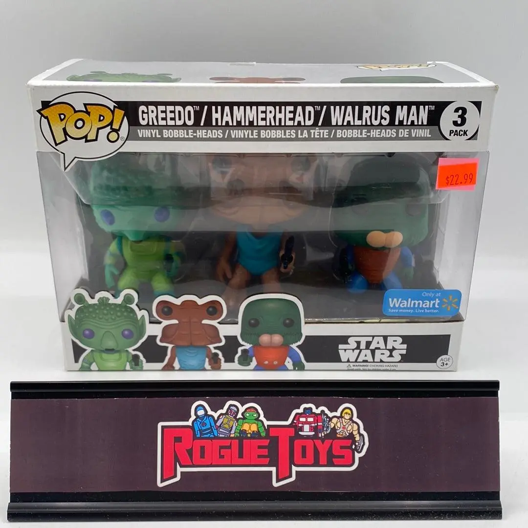 Funko Pop! Star Wars Greedo / Hammerhead / Walrus Man (Walmart Exclusive) 1