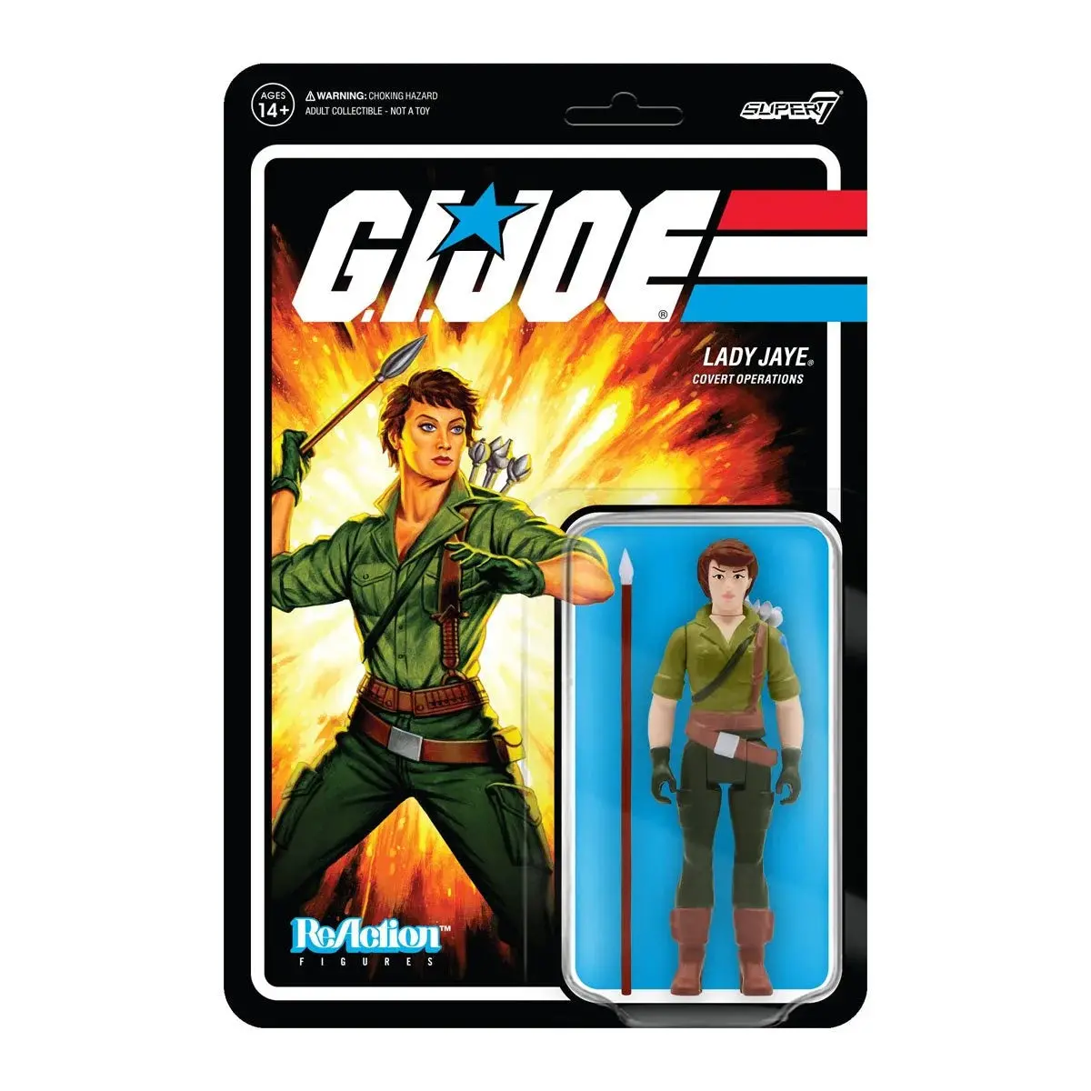Super7 Reaction Figures - G.I. Joe - Lady Jaye (Covert Operations) Action Figure (81512) Low Stock 2