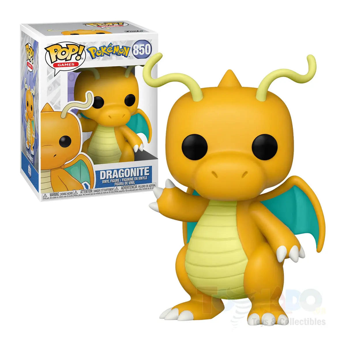 Funko Pop! Games #850 - Pokémon - Dragonite Vinyl Figure (56312) Low Stock 1