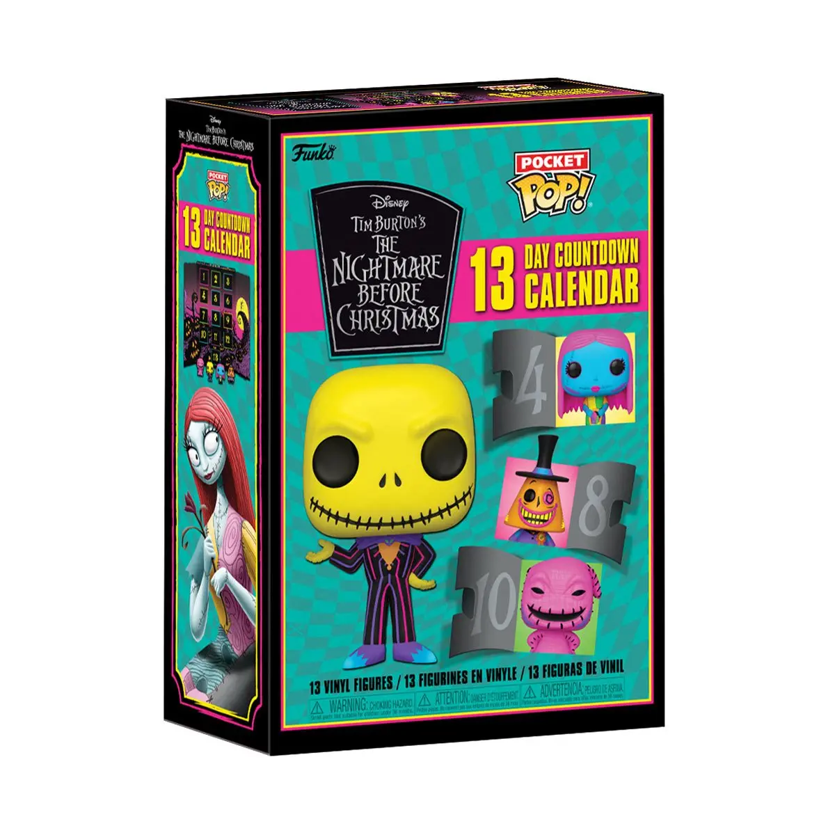 Funko Pocket Pop! - The Nightmare Before Christmas - 13 Day Countdown Calendar (Black Light) (63959) Low Stock 2