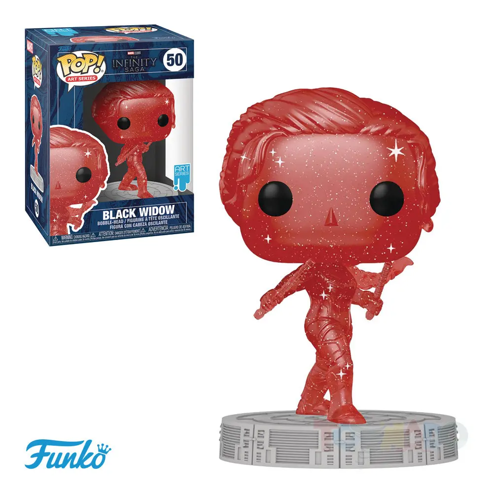 Funko Pop! Art Series #50 - Marvel - The Infinity Saga: Endgame - Black Widow Vinyl Figure With Protective Hard Case (57613) Low Stock 1