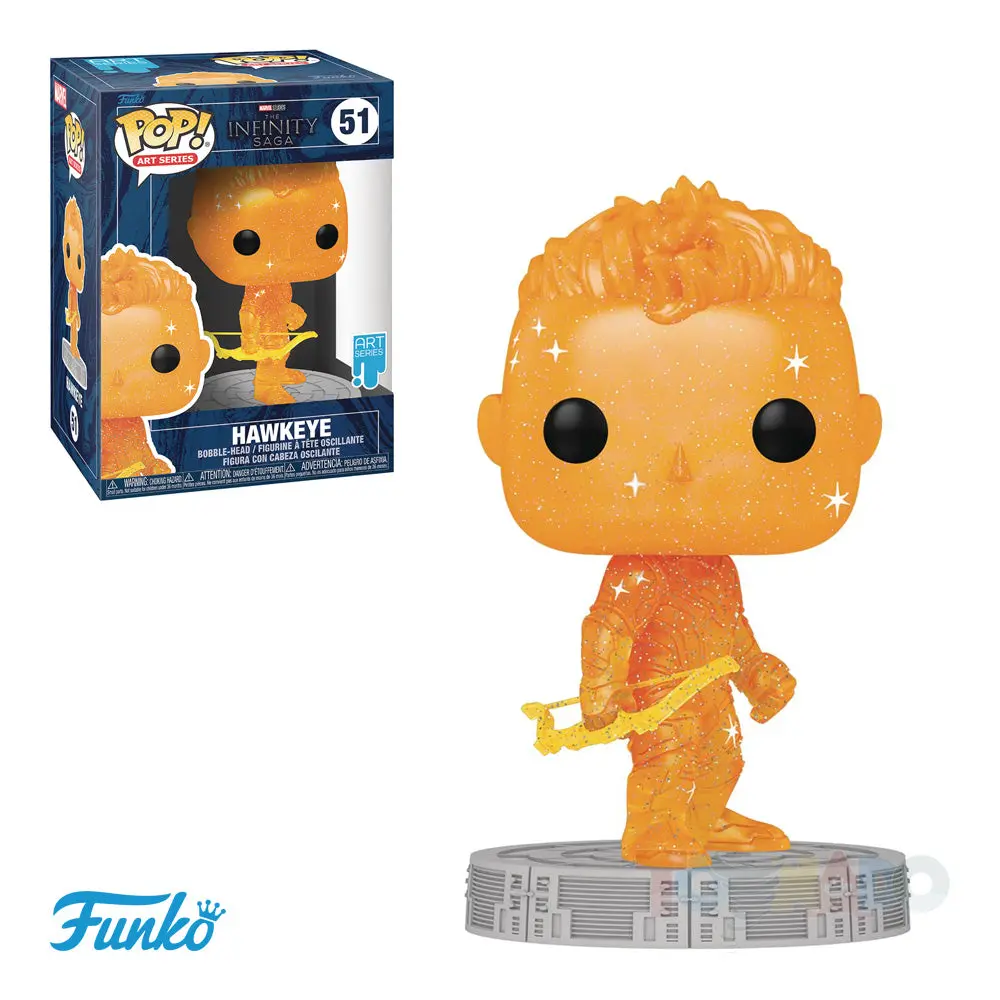 Funko Pop! Art Series #51 - Marvel - The Infinity Saga: Endgame - Hawkeye Vinyl Figure With Protective Hard Case (57615) Low Stock 1