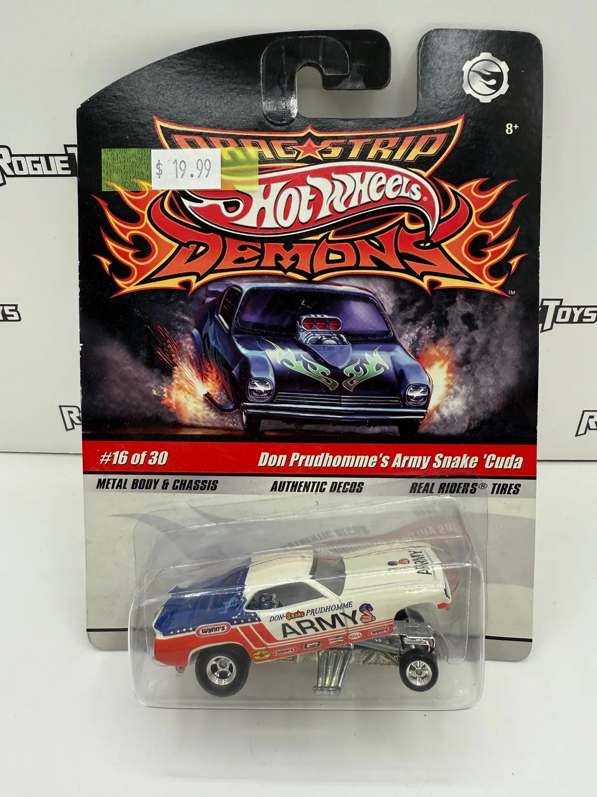 Mattel Hot Wheels Drag Strip Demons #16 Of 30 Don Prudhomme’S Army Snake ‘Cuda 1