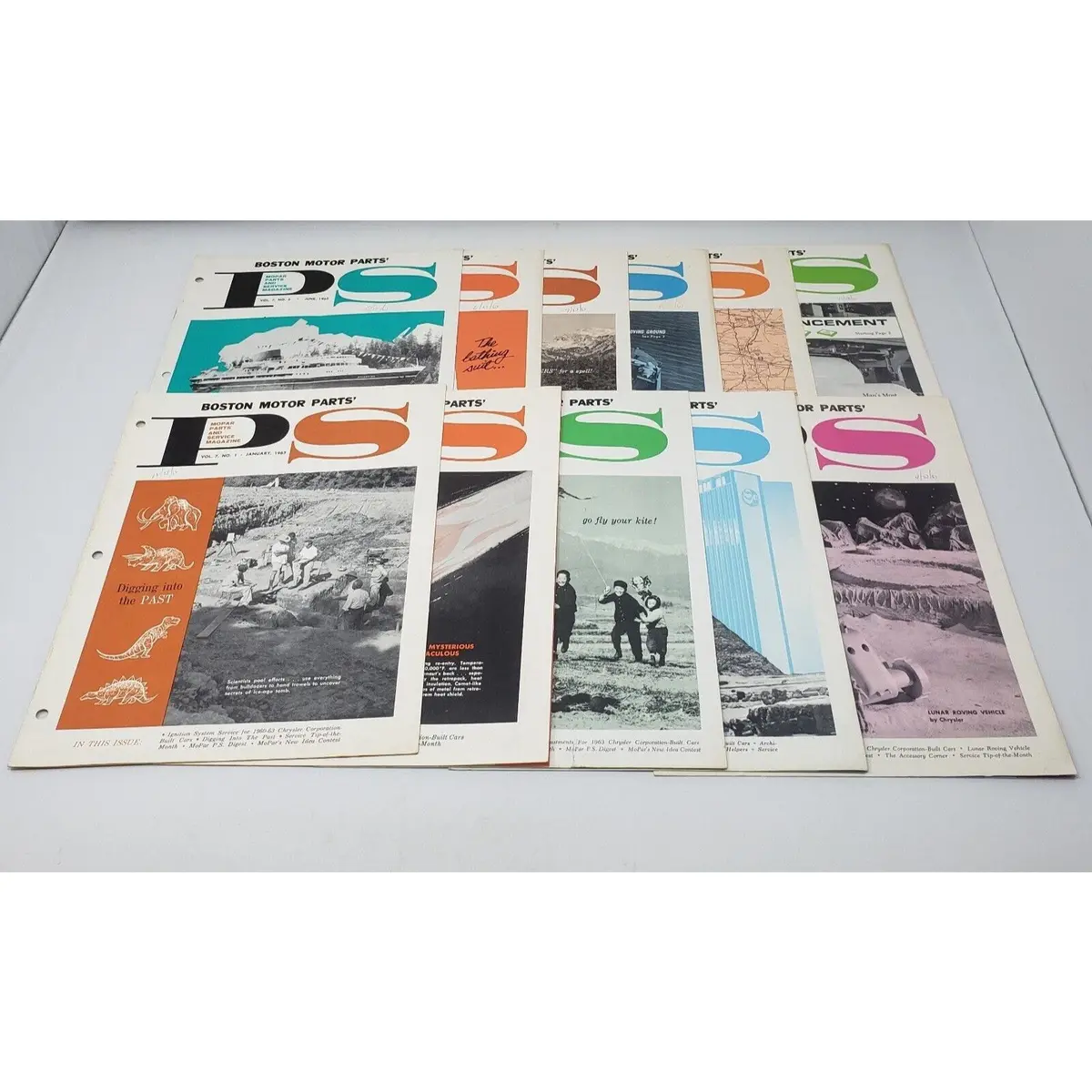 Ps Mopar Parts & Service Facts Magazine Vol 7 1963 Lot Of 11 Boston Motor 1