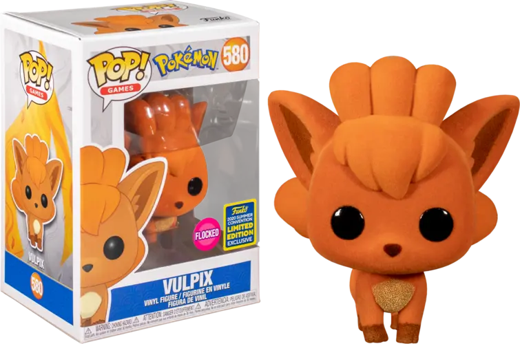 Funko Pop! Games - Pokémon #580 - Vulpix (Flocked) Vinyl Figure Exclusive 1