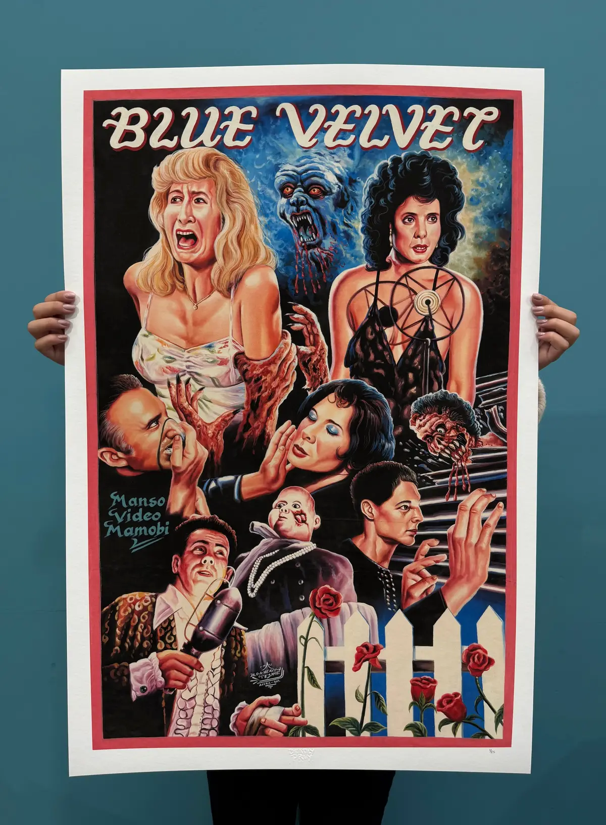 Blue Velvet - Limited Edition Archival Giclée Print From Static Medium By Heavy J 1