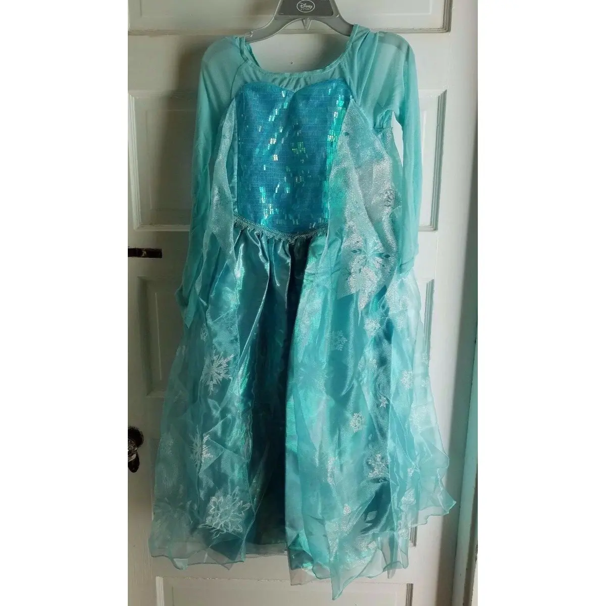 Disney Store Frozen Elsa Costume Girls Kids Halloween Dress Up 9 10 Princess 1