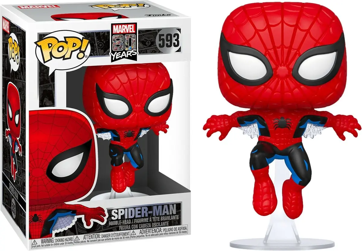 Funko Pop! Marvel #593 - Marvel 80 Years - First Appearance Spider-Man Vinyl Figure (46952) 1