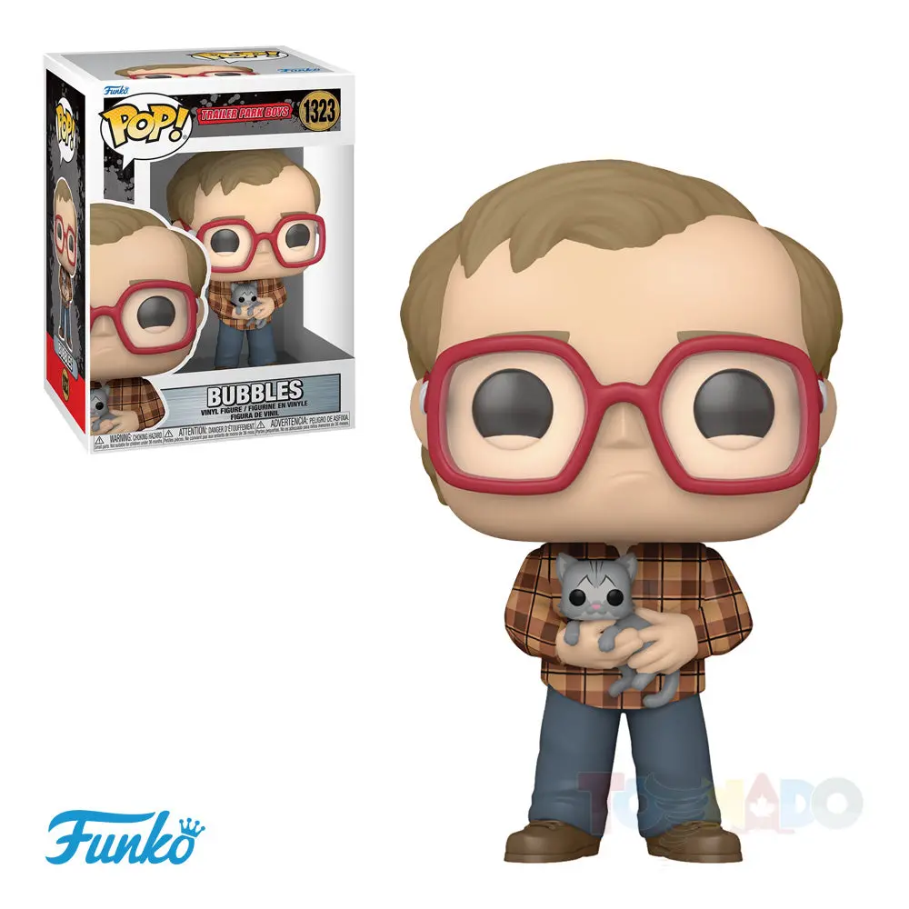 Funko Pop! Television - #1323 - Trailer Park Boys - Bubbles With Cat Vinyl Figure (59300) Low Stock 1