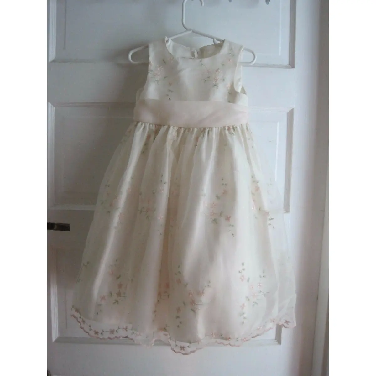 Cinderella Embroidered Taffeta Tulle Tea Party Holiday Wedding Dress Girls Sz 3 1
