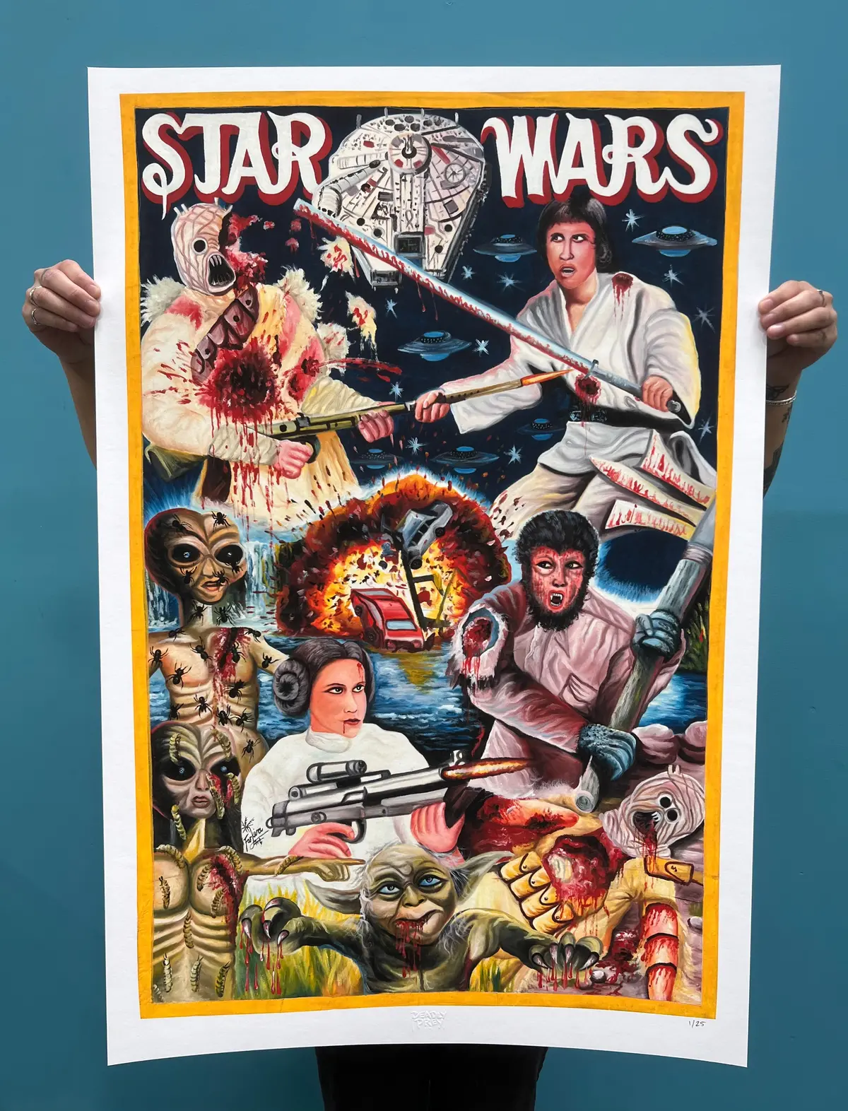 Star Wars - Limited Edition Archival Giclée Print From Static Medium By Farkira 1