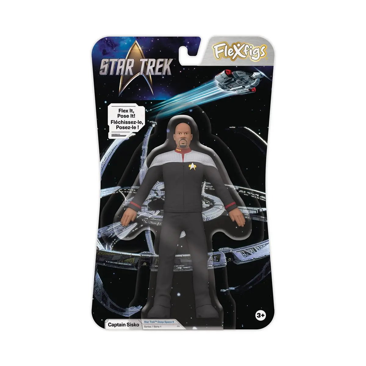 Flexfigs - Star Trek - Deep Space 9 - Captain Benjamin Sisko 4.5-Inch Bendable Figure (55032) Low Stock 1