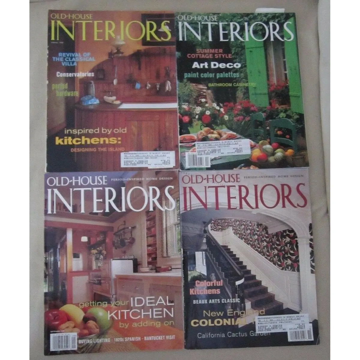 Old House Interiors Back Issues Magazines Lot 4 Entire Year 1999 Diy Remodeling 1