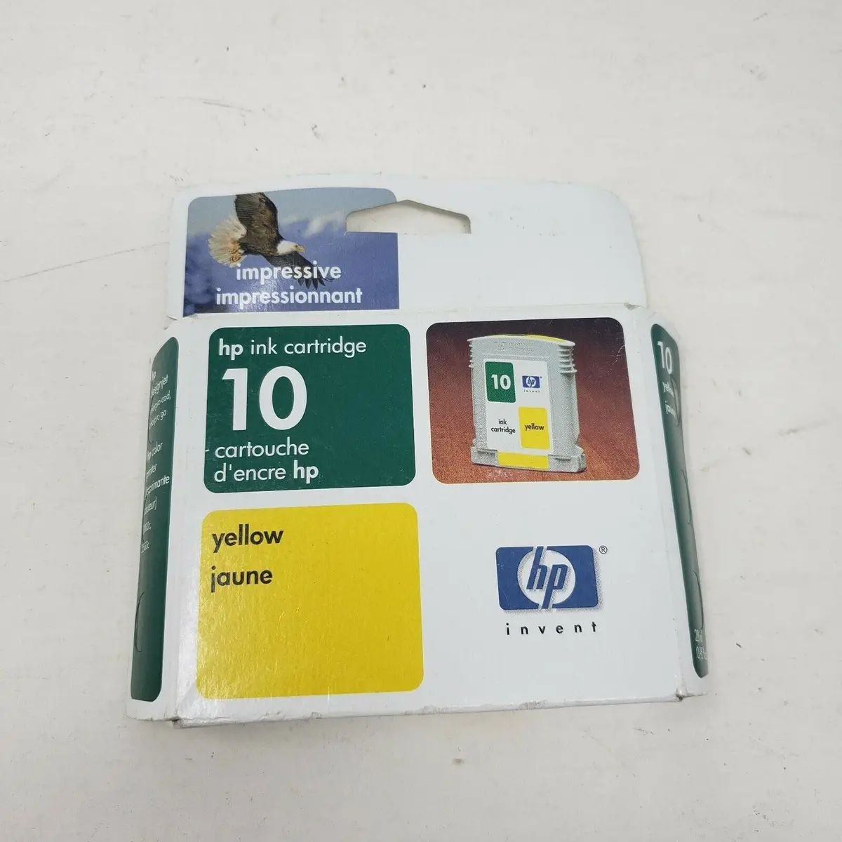 Hp 10 2000C 2500C Yellow Ink Cartridge New Sealed Genuine Original Expired 1