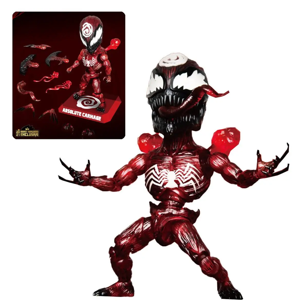 Beast Kingdom Marvel Spider-Man Absolute Carnage (Eaa-143Sp) Summer Exclusive Action Figure Low Stock 1