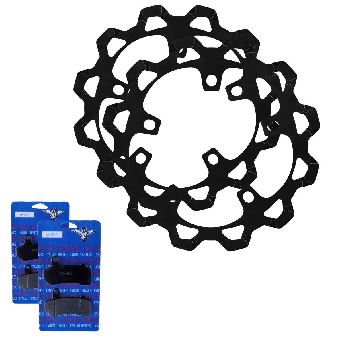 24' Non-Cvo Touring Front Rotor Kit 1