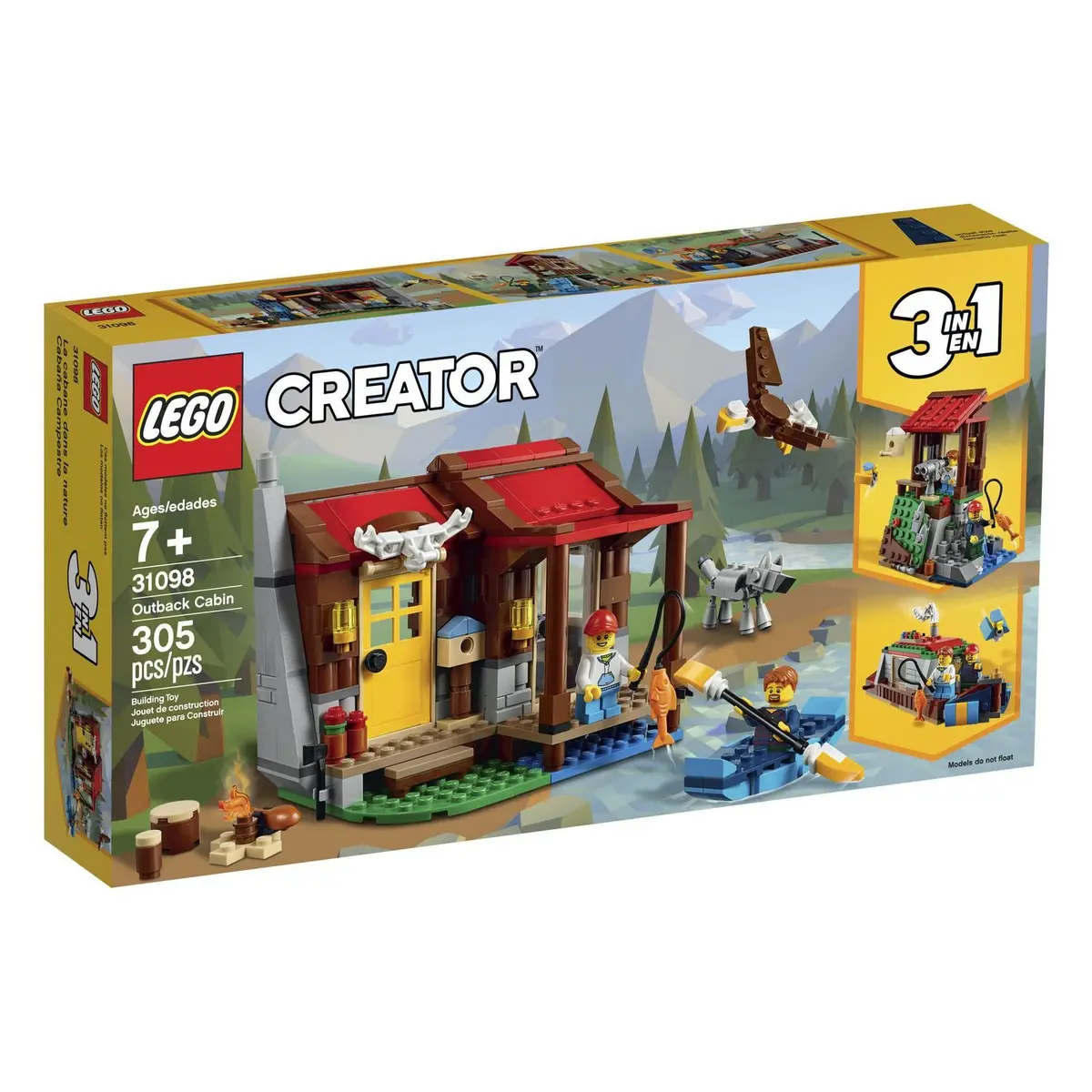 Lego Creator 3-In-1 - Outback Cabin (31098) Retired Building Toy Low Stock 1