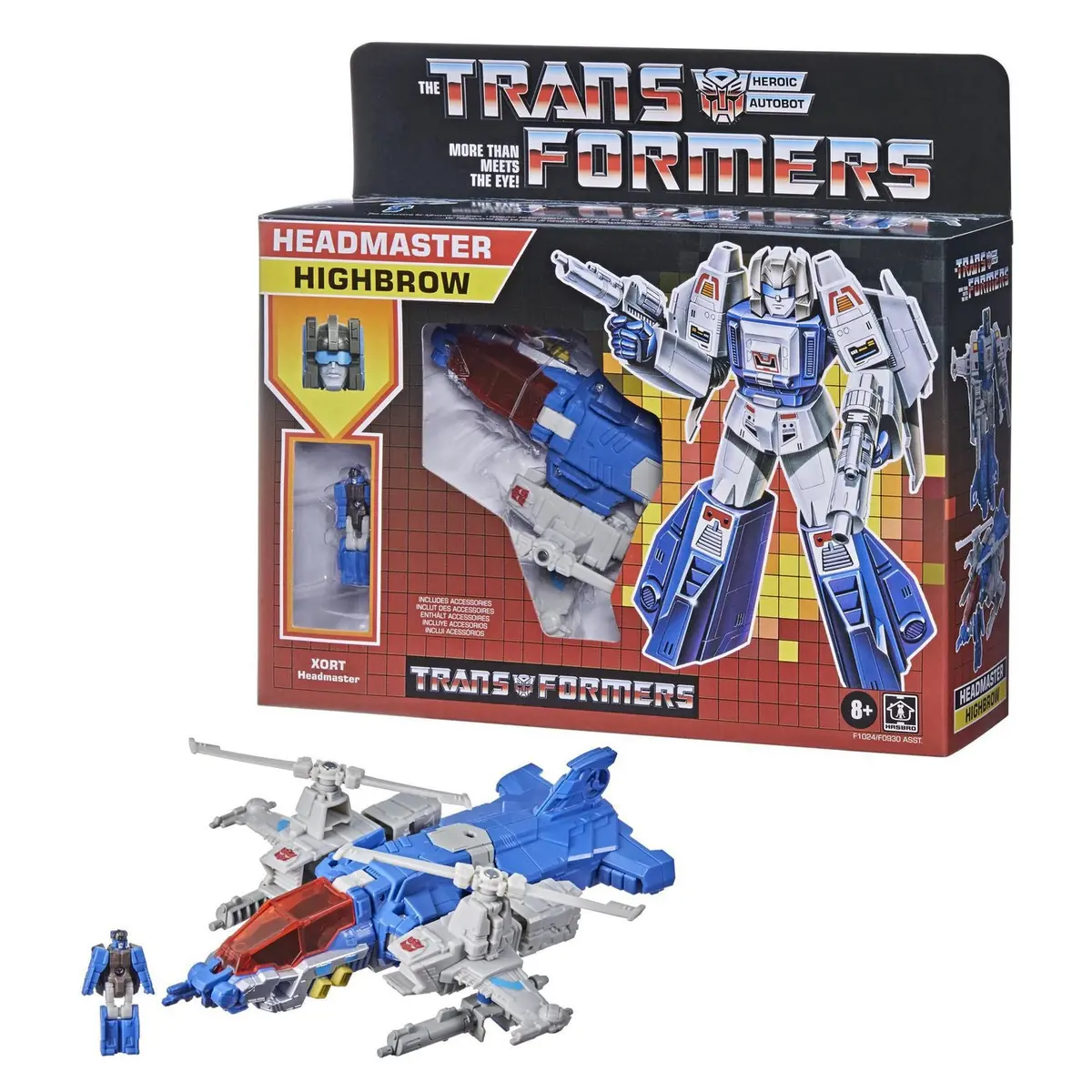 Transformers: Vintage Reissue - Deluxe Headmaster Highbrow (Action) & Xort/Gort (Micro) Figures F1024 Last One! 1