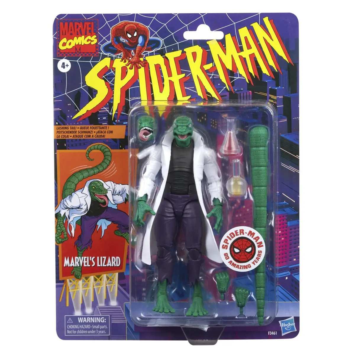Marvel Legends Retro Collection - Spider-Man - Marvel's Lizard Action Figure (F3461) 1