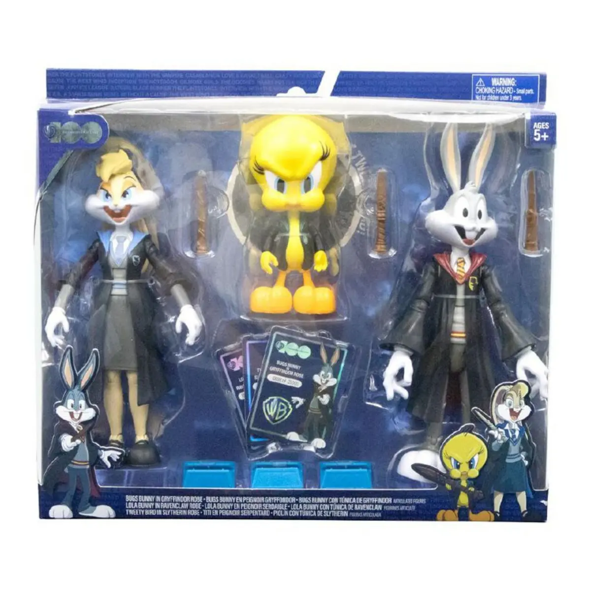 Wb 100 - Looney Tunes Vs. Harry Potter - Bugs Bunny, Lola Bunny & Tweety In Robes 3-Pack (22884) 1