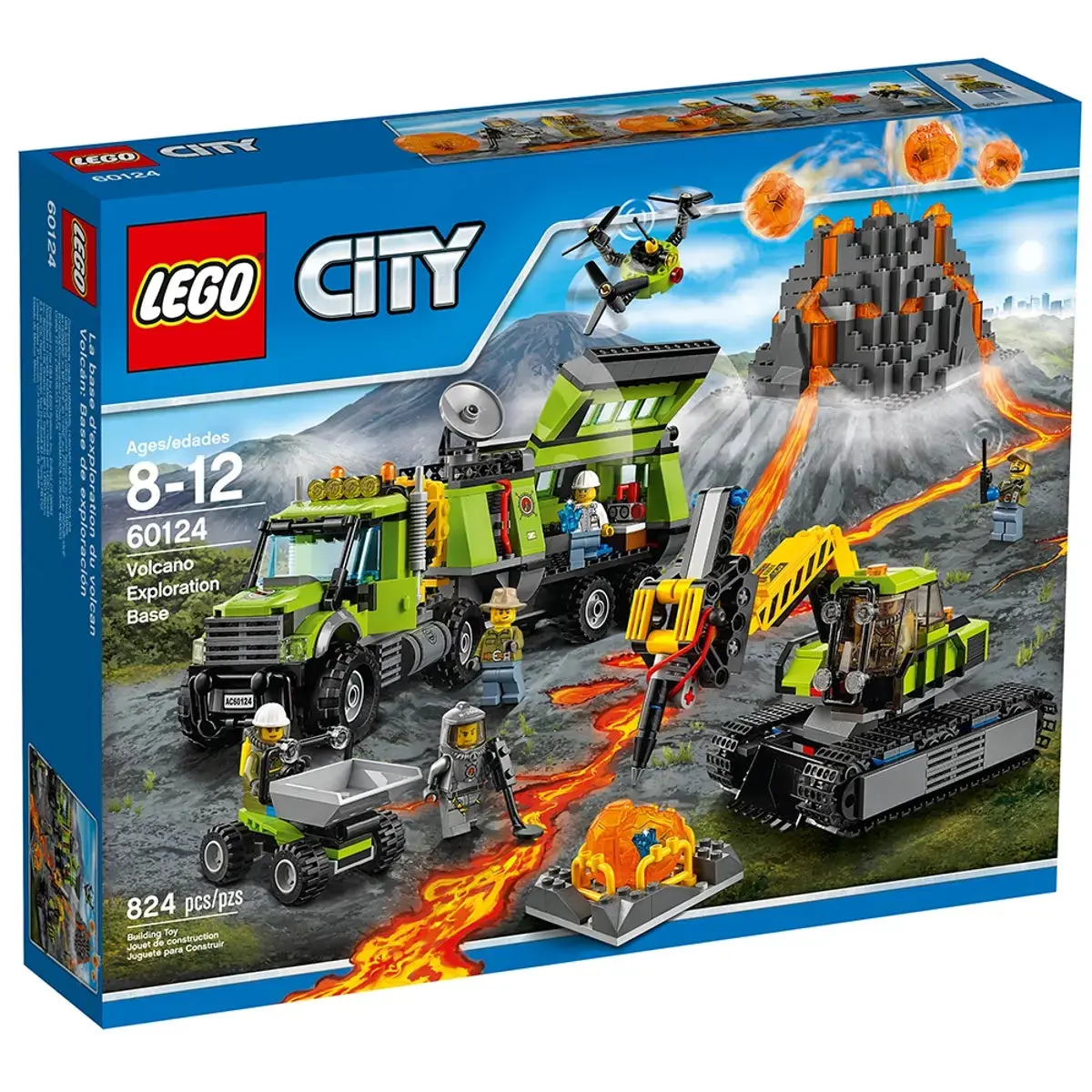 Lego City - Volcano Explorers - Volcano Exploration Base (60124) Retired Building Toy Last One! 1