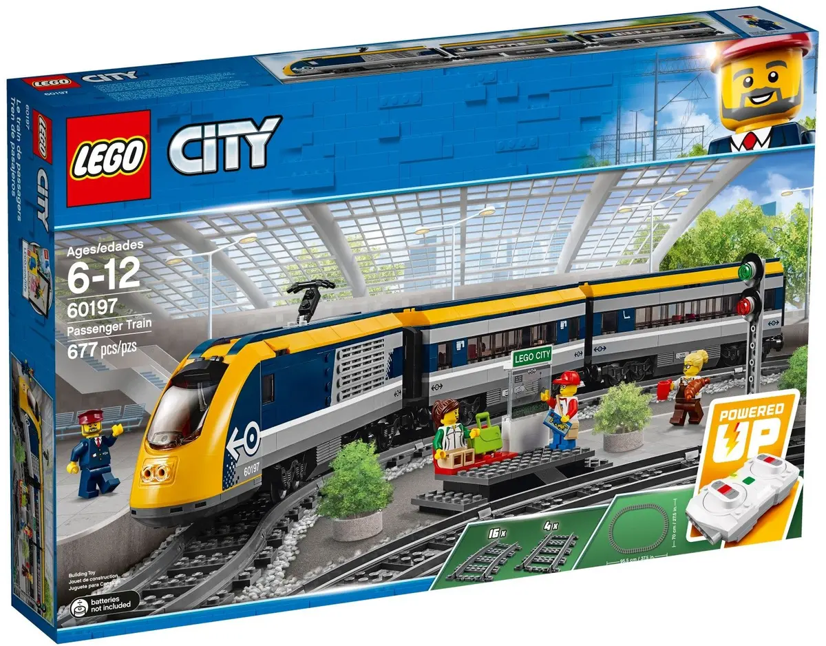 Lego City - Passenger Train (60197) Powered Up Retired Building Toy 1