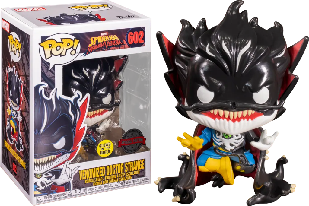 Funko Pop! Marvel - Spider-Man Maximum Venom #602 - Venomized Doctor Strange Vinyl Figure 1